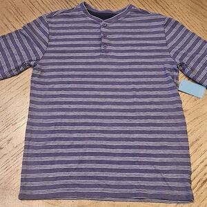 Long Sleeve Stripe Shirt Boys Size L NWT